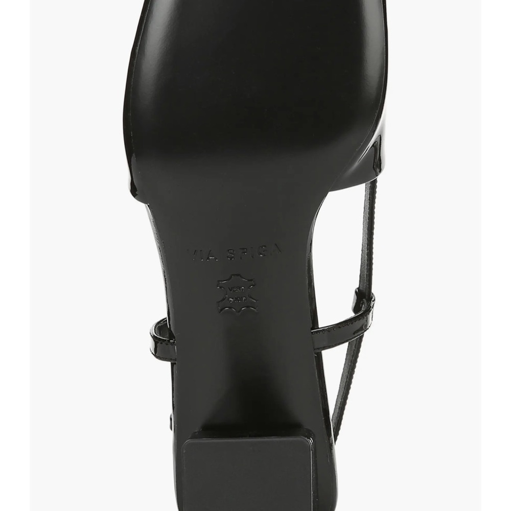 Via Spiga Black Patent Leather Heels - Picture 6 of 9